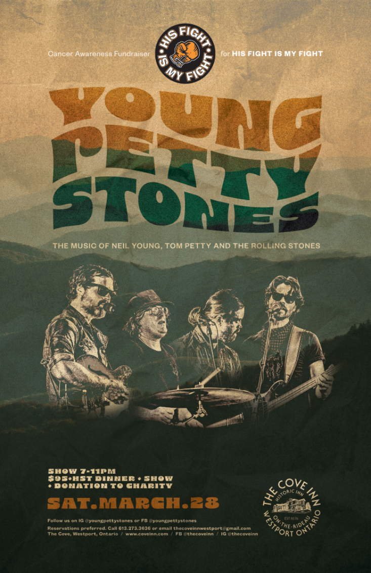 Poster for the Young Petty Stones concert supporting His Fight Is My Fight.