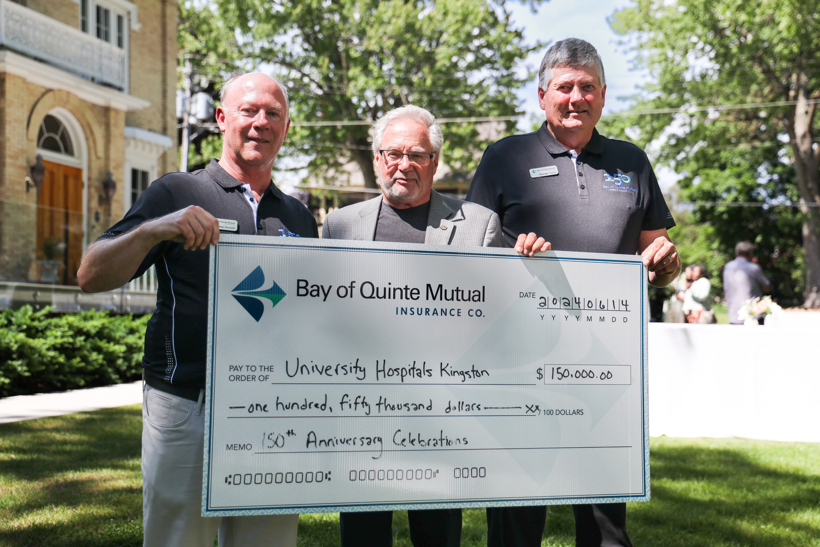 Bay Of Quinte Mutual Insurance Donates $150K In Honour of 150th Anniversary Image