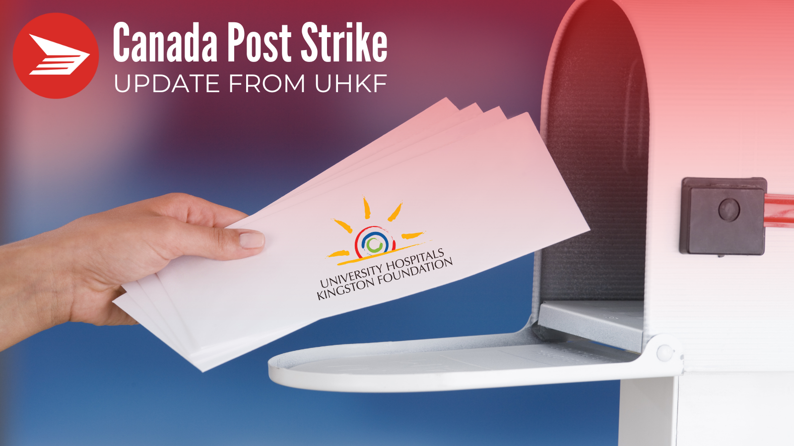 Continue Your Giving to UHKF During the Canada Post Strike Image