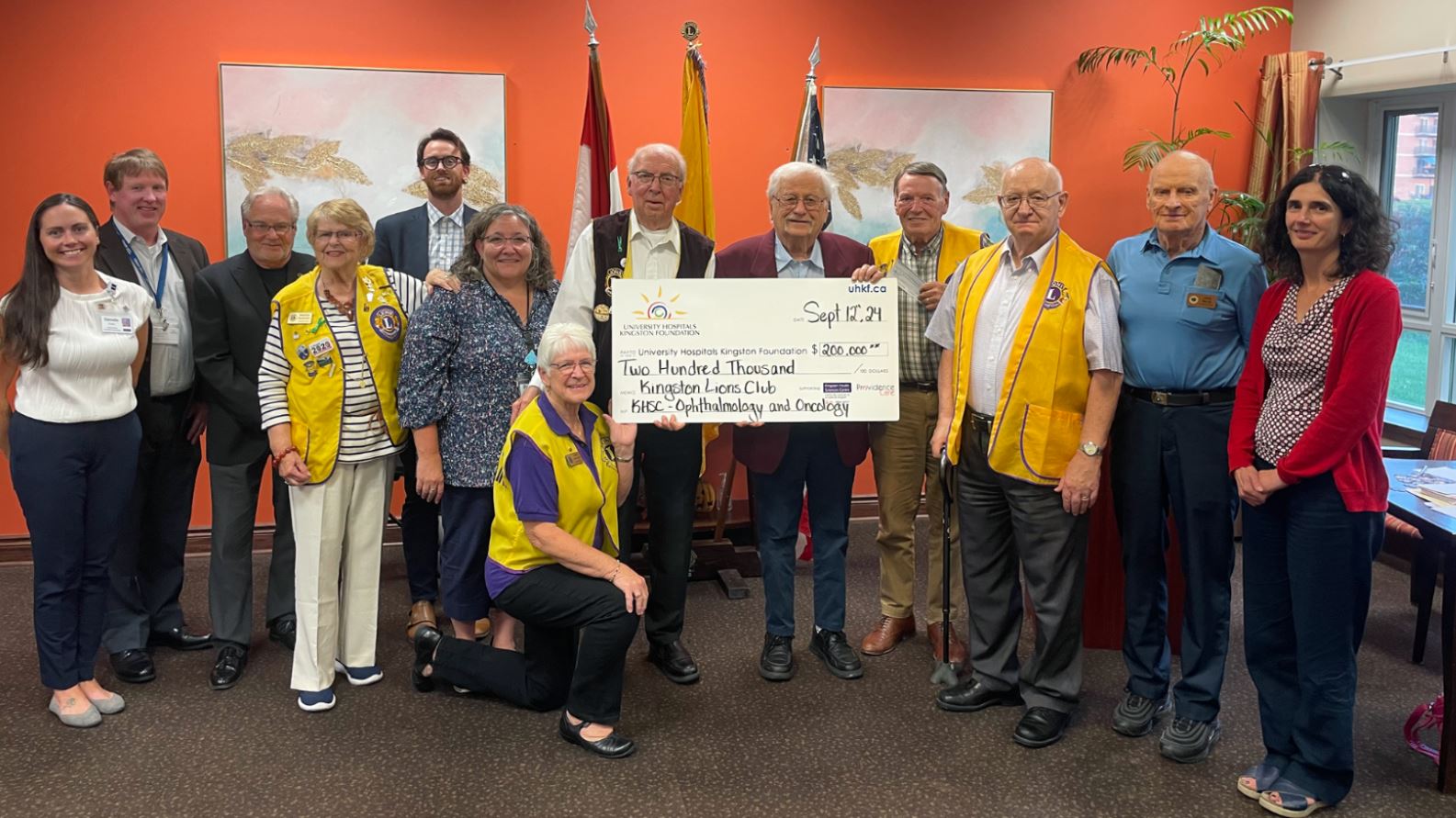 Kingston Lions Club Gives $200,000 to KHSC  Image