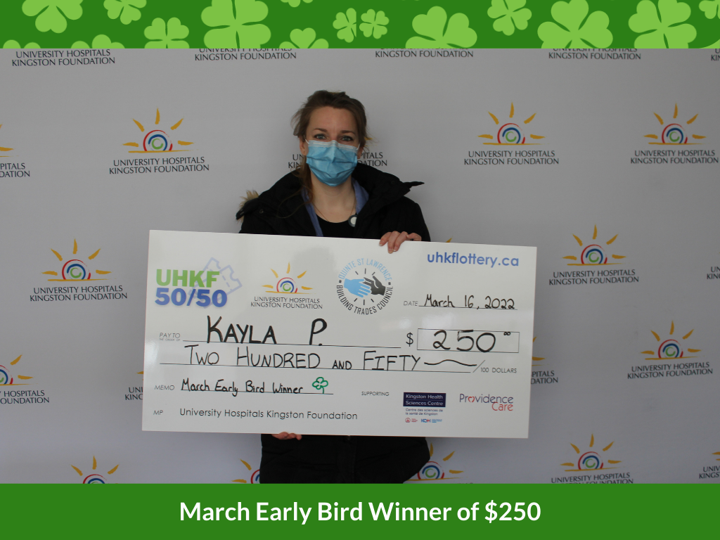 March Early Bird Winner #2