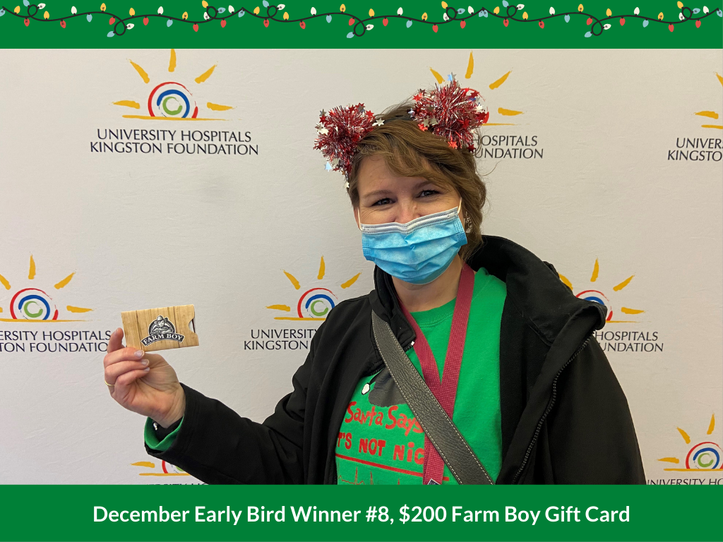 December Early Bird Winner #8