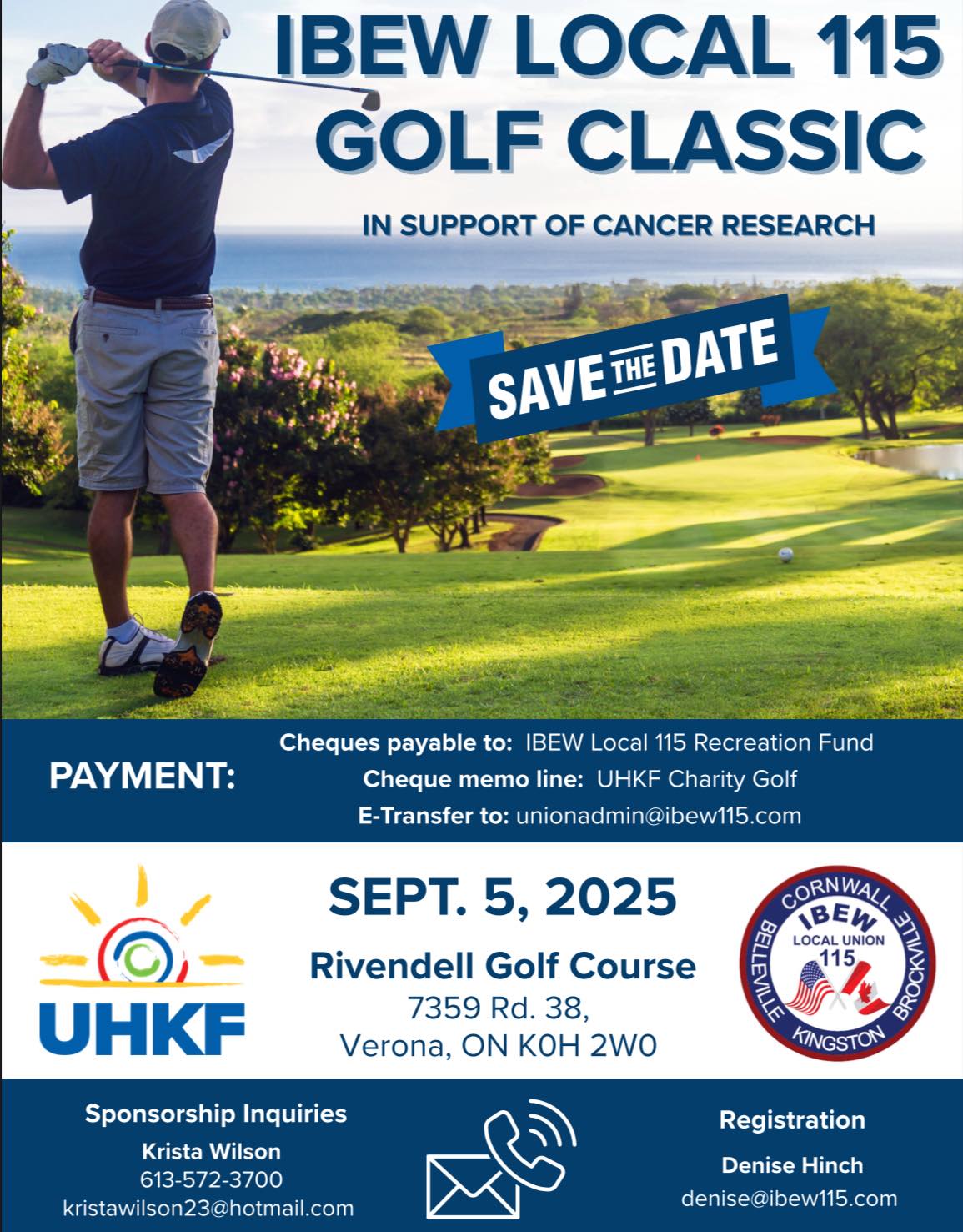 Poster for IBEW Local 115 Golf Classic