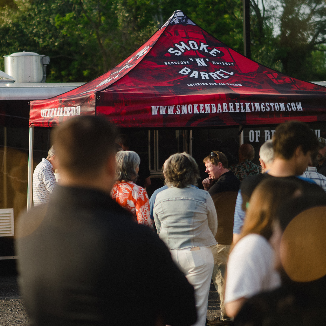 Smoke N Barrel food truck line up.