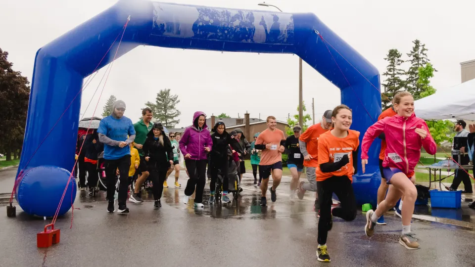 Race start at Kilometres for Kids