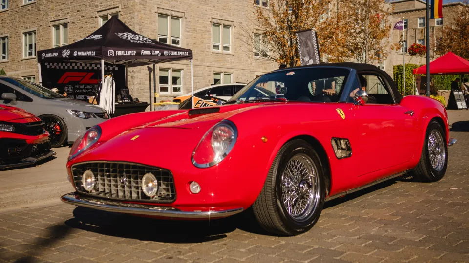 Classic red car