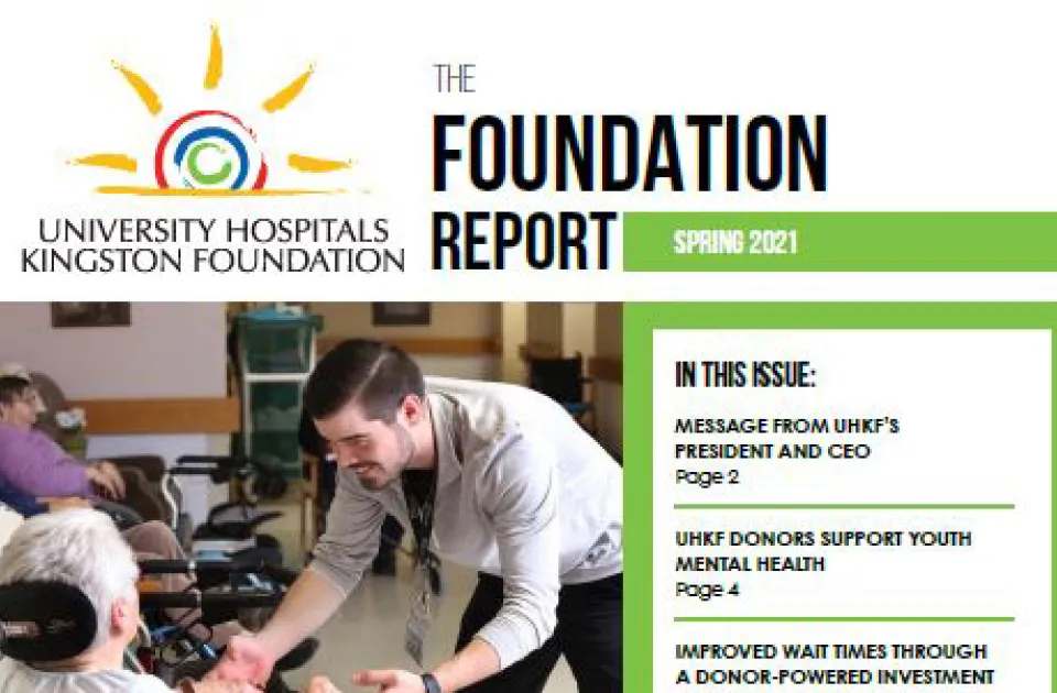 The Spring 2021 Foundation Report Cover