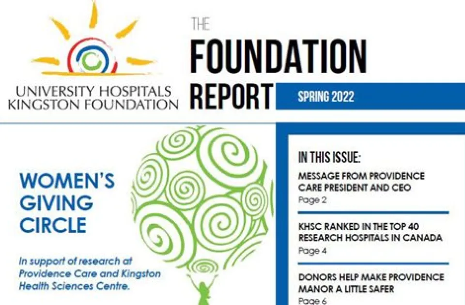 The Spring 2022 Foundation Report Cover