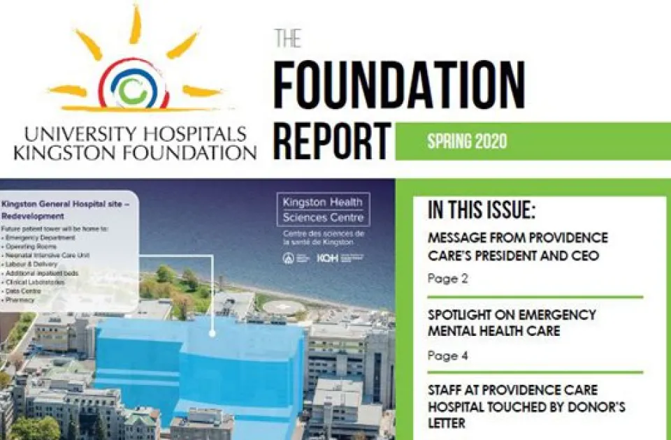 The Fall 2020 Foundation Report Cover