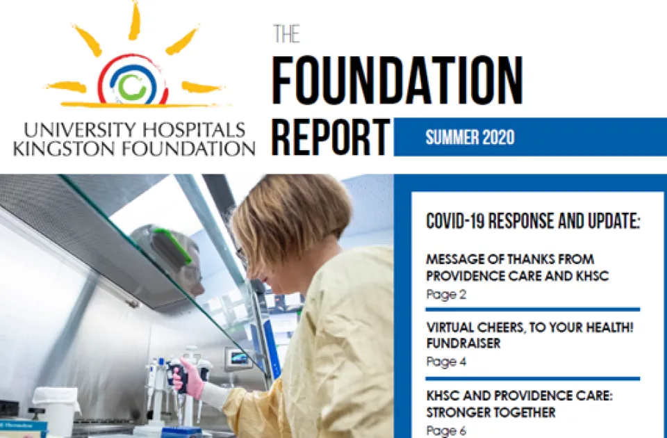 The Summer 2020 Foundation Report Cover