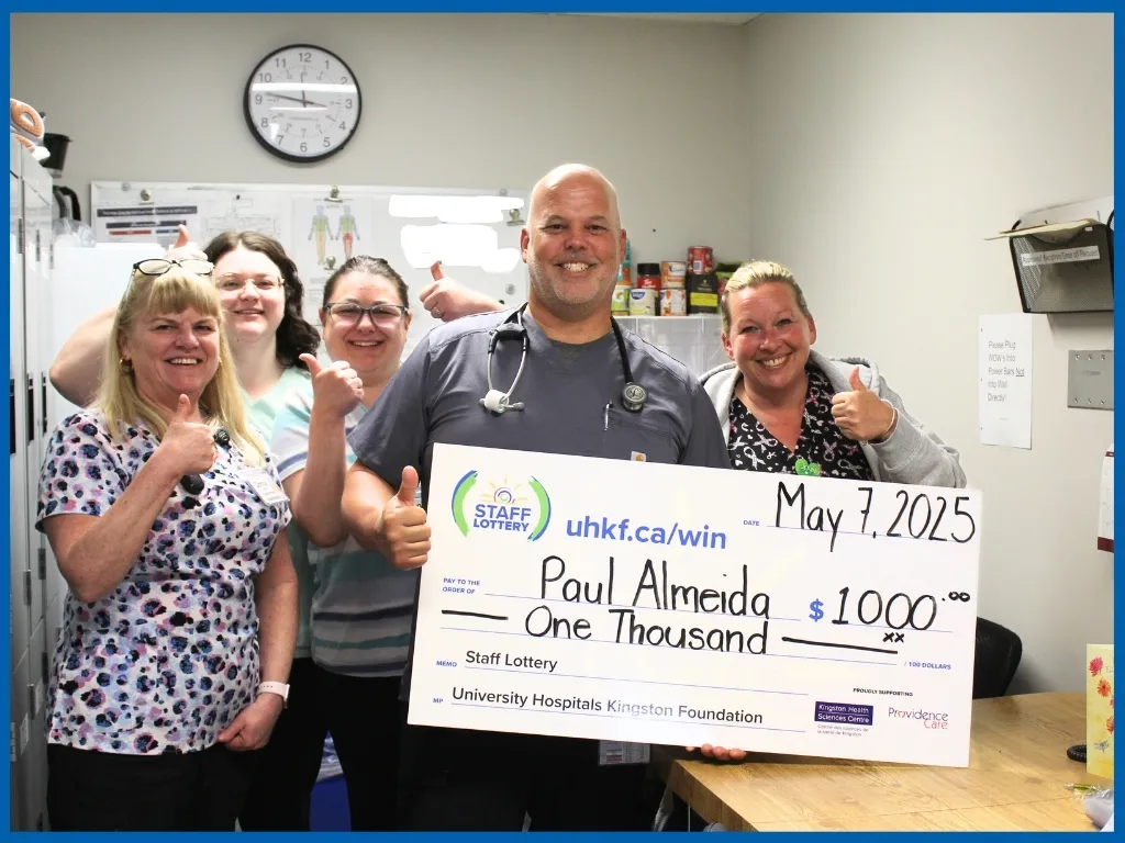  Winner Paul Almeida Holding Large Cheque