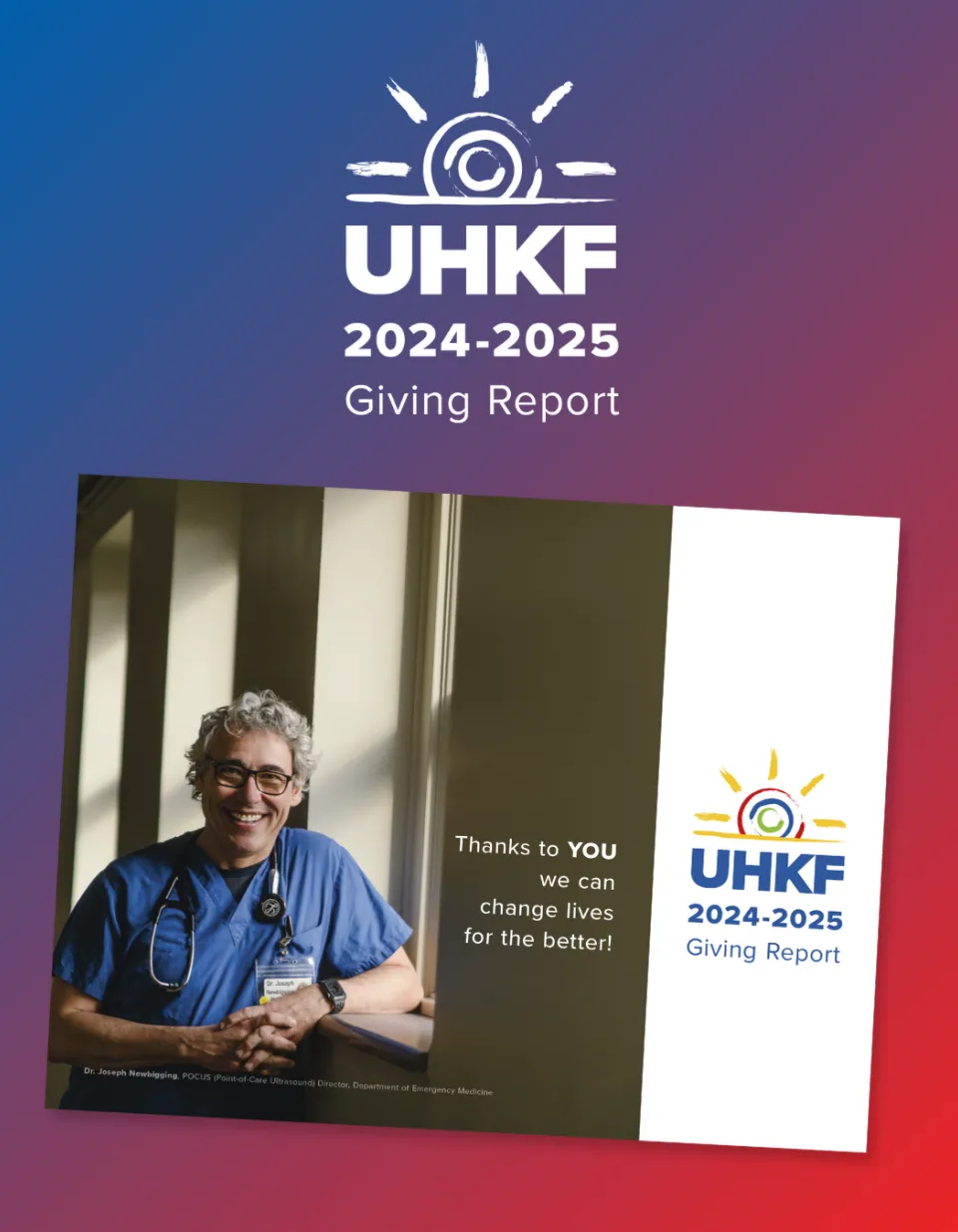 2024-2025 Annual Giving Report cover art.