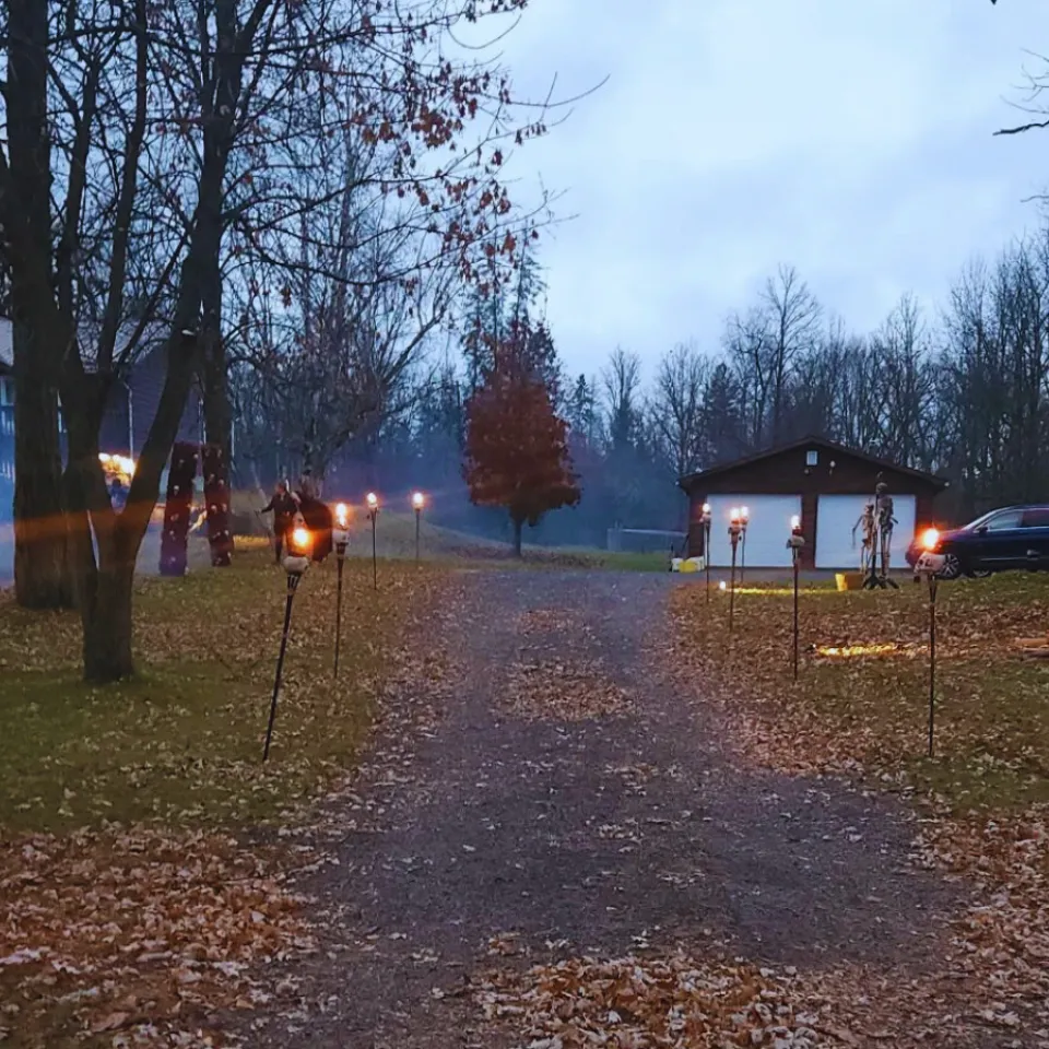 Halloween walk trail
